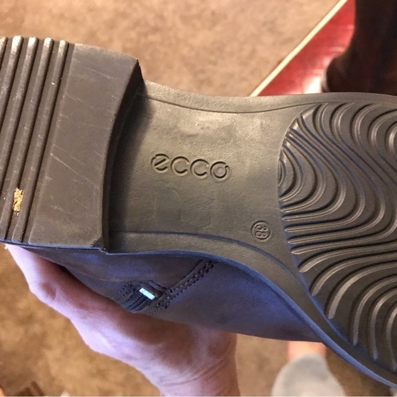 Ecco Women's Brown/Black Sartorelle 25 Tall Buckle Knee High Boot - Picture 10 of 16